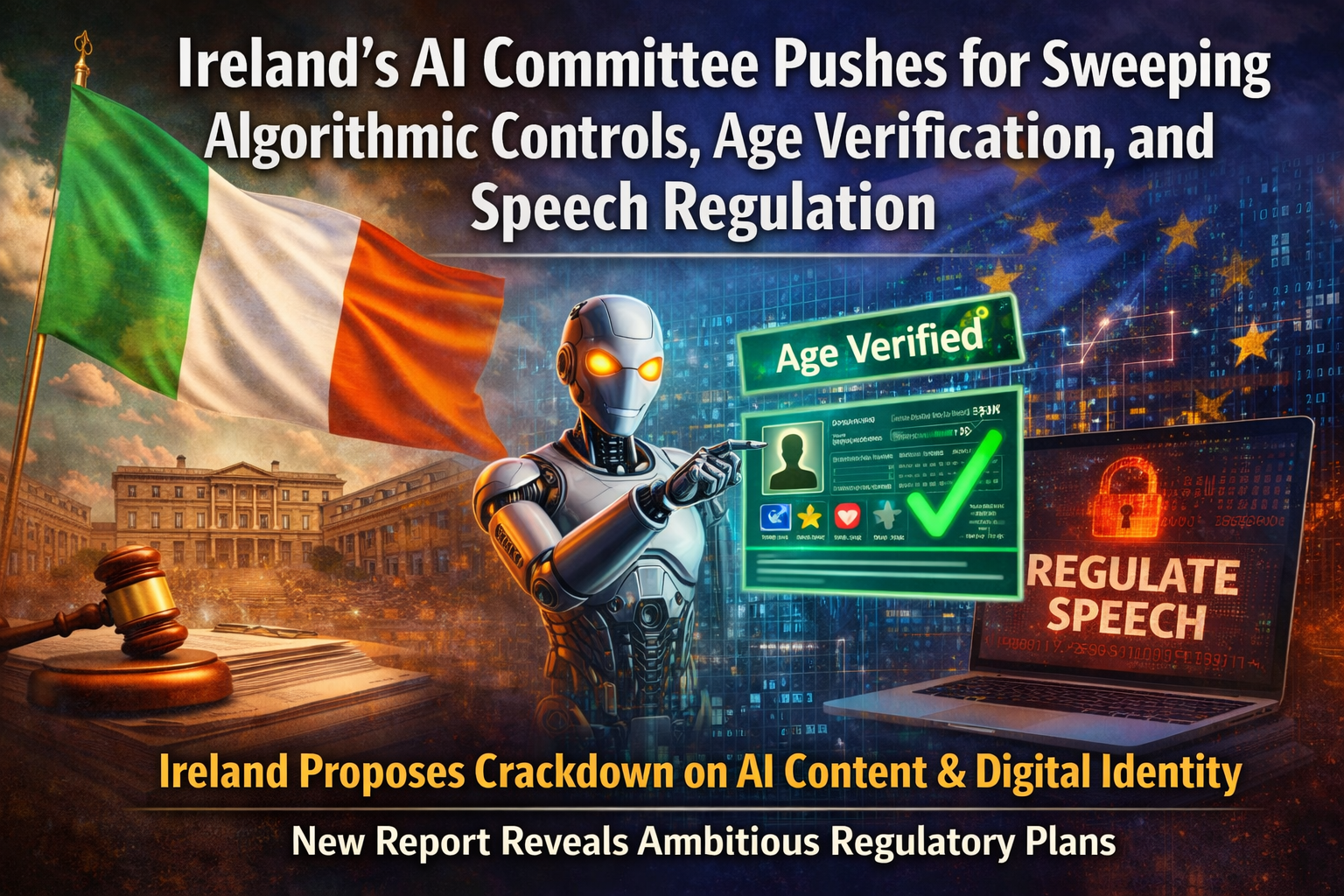 Ireland's AI Committee Pushes for Sweeping Algorithmic Controls, Age Verification, and Speech Regulation